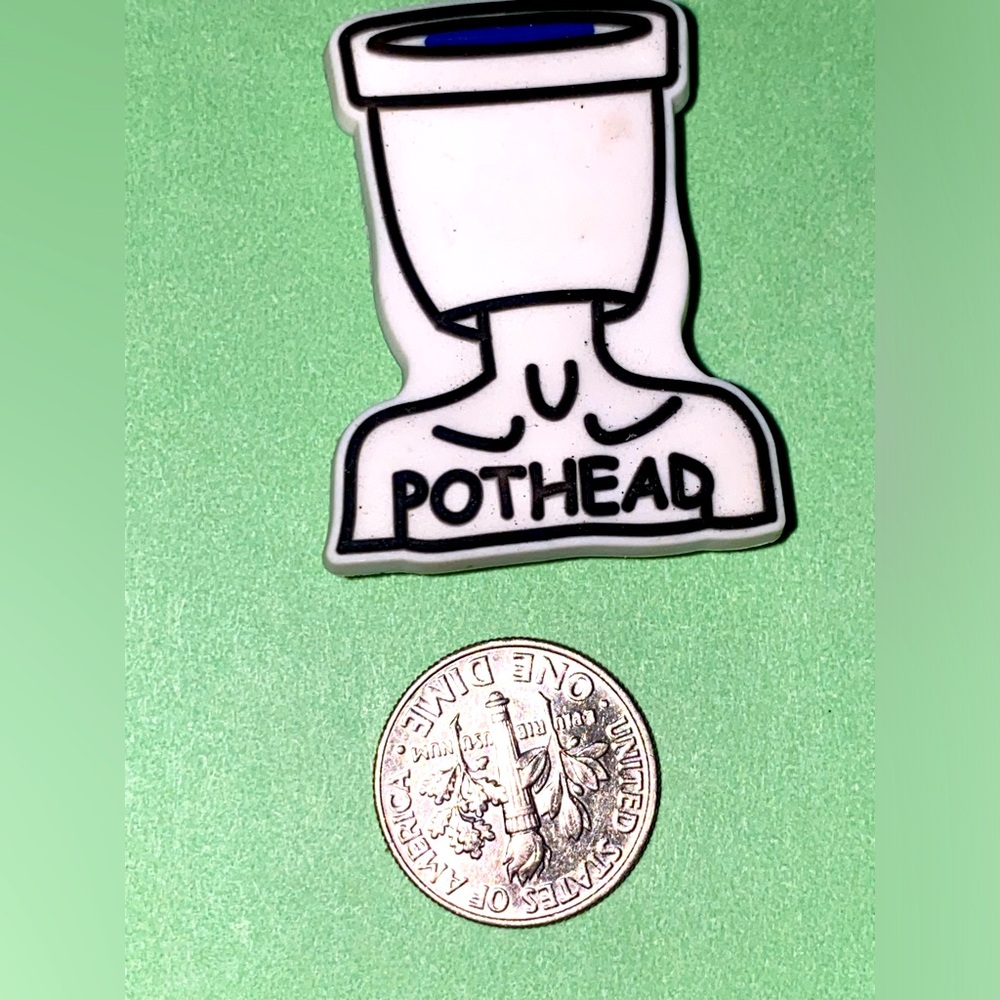 (10 for $15) Pot Head Weed 420 Cannabis Crocs Shoe Charms
